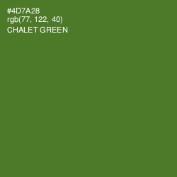 #4D7A28 - Chalet Green Color Image