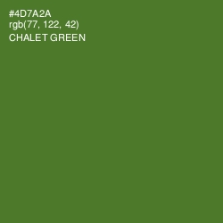 #4D7A2A - Chalet Green Color Image