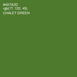 #4D7A2D - Chalet Green Color Image