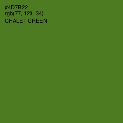 #4D7B22 - Chalet Green Color Image