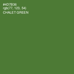 #4D7B36 - Chalet Green Color Image