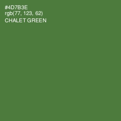 #4D7B3E - Chalet Green Color Image
