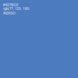 #4D7BC0 - Indigo Color Image