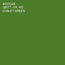 #4D7C2B - Chalet Green Color Image