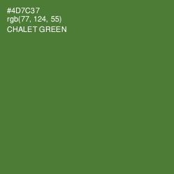 #4D7C37 - Chalet Green Color Image