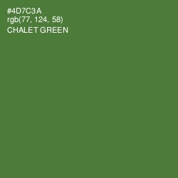 #4D7C3A - Chalet Green Color Image