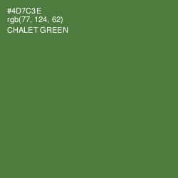 #4D7C3E - Chalet Green Color Image