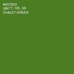 #4D7D22 - Chalet Green Color Image