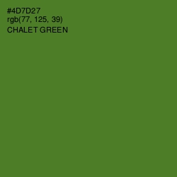 #4D7D27 - Chalet Green Color Image