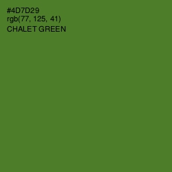 #4D7D29 - Chalet Green Color Image