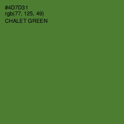 #4D7D31 - Chalet Green Color Image