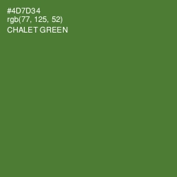 #4D7D34 - Chalet Green Color Image
