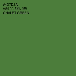 #4D7D3A - Chalet Green Color Image