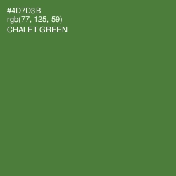 #4D7D3B - Chalet Green Color Image