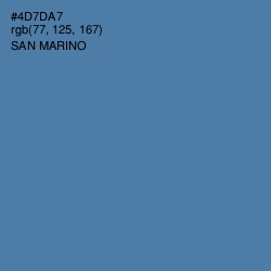 #4D7DA7 - San Marino Color Image