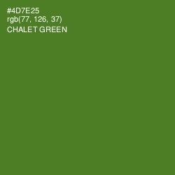 #4D7E25 - Chalet Green Color Image