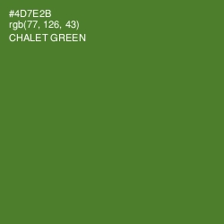 #4D7E2B - Chalet Green Color Image