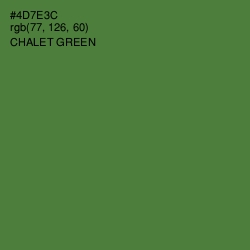 #4D7E3C - Chalet Green Color Image