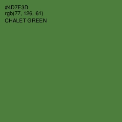 #4D7E3D - Chalet Green Color Image