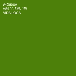 #4D800A - Vida Loca Color Image