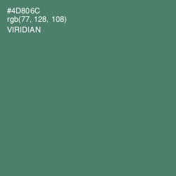 #4D806C - Viridian Color Image