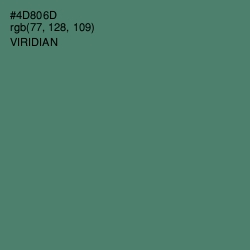 #4D806D - Viridian Color Image