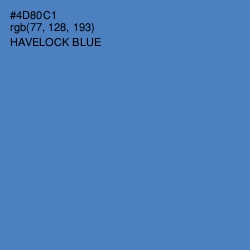 #4D80C1 - Havelock Blue Color Image