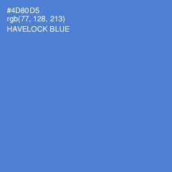 #4D80D5 - Havelock Blue Color Image