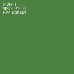 #4D8141 - Hippie Green Color Image