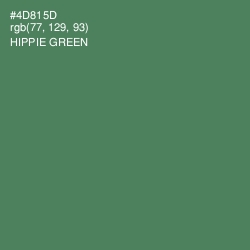 #4D815D - Hippie Green Color Image