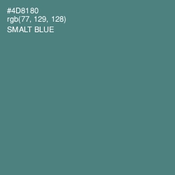 #4D8180 - Smalt Blue Color Image