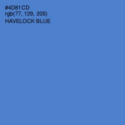 #4D81CD - Havelock Blue Color Image