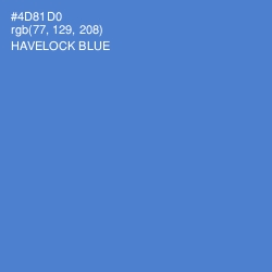 #4D81D0 - Havelock Blue Color Image