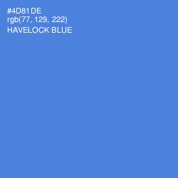 #4D81DE - Havelock Blue Color Image