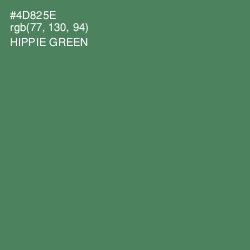 #4D825E - Hippie Green Color Image