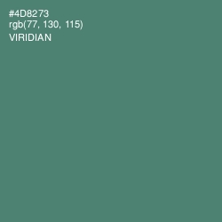 #4D8273 - Viridian Color Image