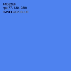 #4D82EF - Havelock Blue Color Image