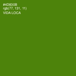 #4D830B - Vida Loca Color Image