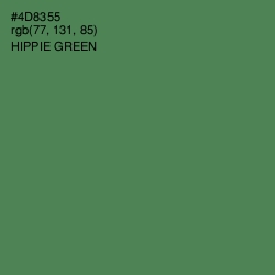 #4D8355 - Hippie Green Color Image