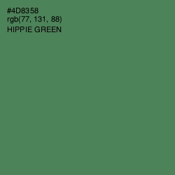 #4D8358 - Hippie Green Color Image