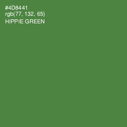 #4D8441 - Hippie Green Color Image
