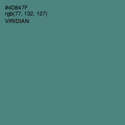 #4D847F - Viridian Color Image