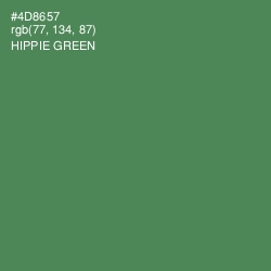 #4D8657 - Hippie Green Color Image