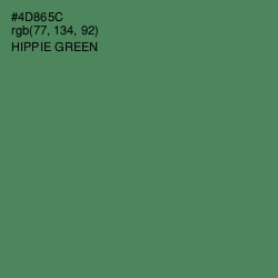 #4D865C - Hippie Green Color Image