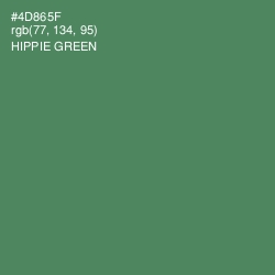 #4D865F - Hippie Green Color Image