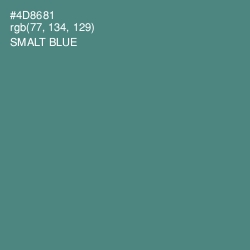 #4D8681 - Smalt Blue Color Image