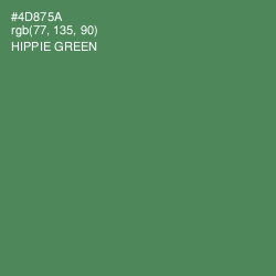 #4D875A - Hippie Green Color Image
