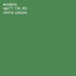 #4D8853 - Hippie Green Color Image