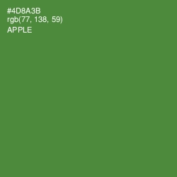 #4D8A3B - Apple Color Image