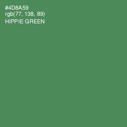 #4D8A59 - Hippie Green Color Image
